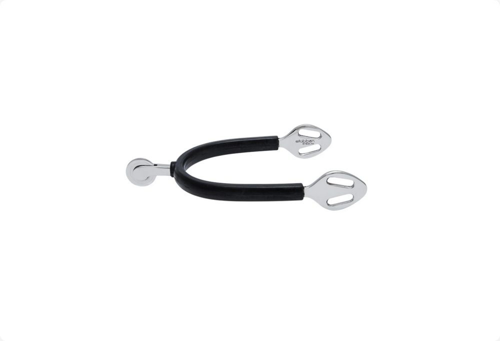 Stübben Fine Line Sporen, Edelstahl-gummiert 30mm