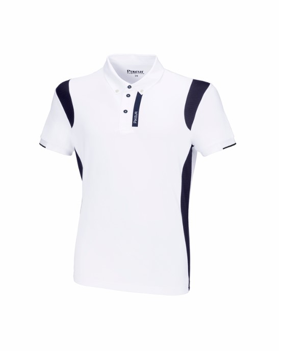 Pikeur Competition Shirt Sport Men white/mash navy 40
