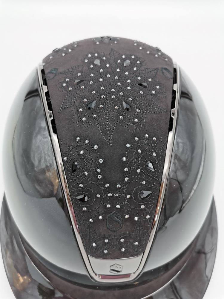 Samshield Reithelm 2.0 Miss Glossy blk M 55-58 mit Dressurau