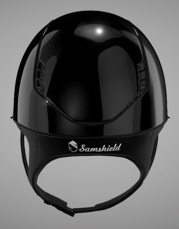 Samshield Reithelm 2.0 Miss Glossy blk L 57-61 mit Dressurau