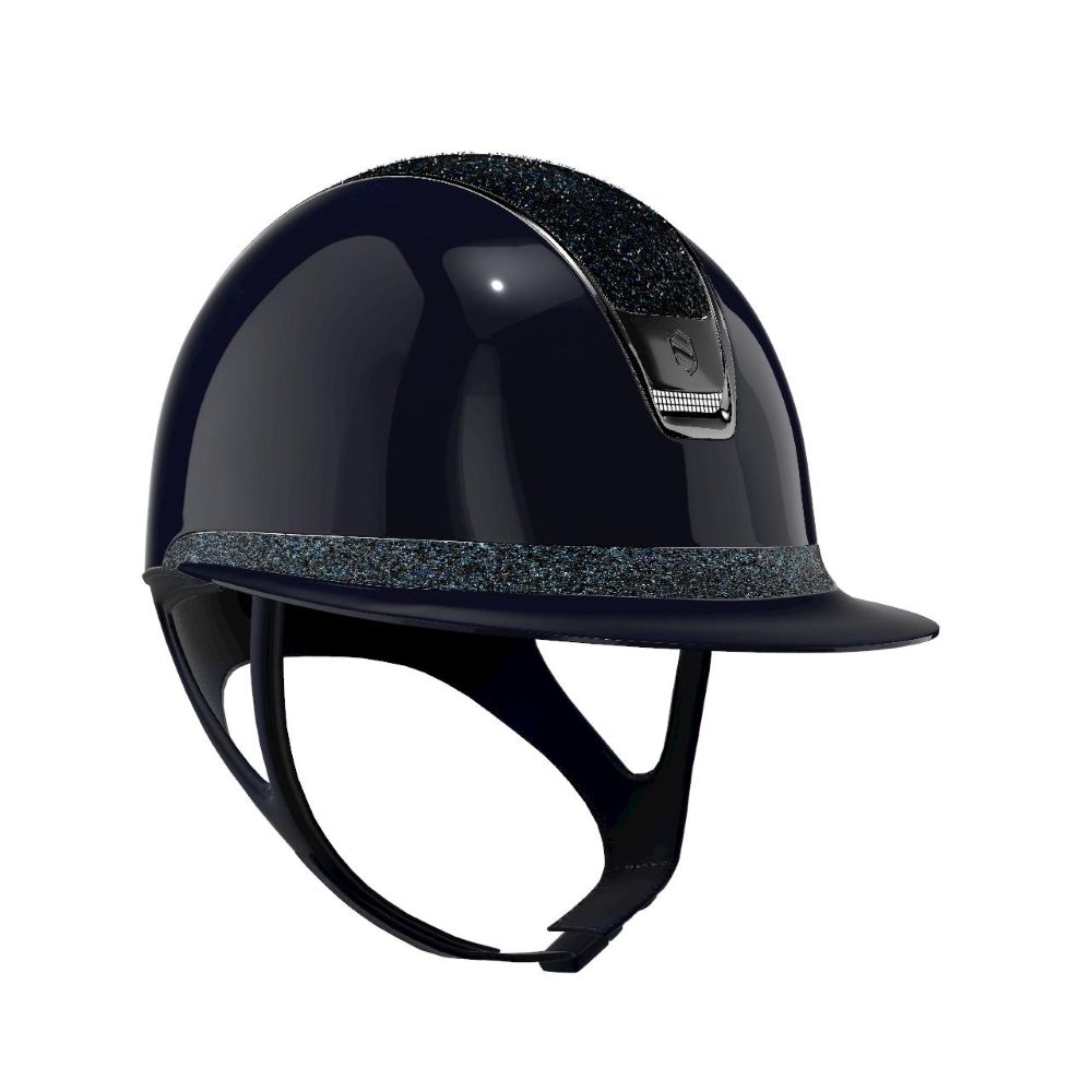 Samshield Reithelm 2.0 Miss Glossy blu L 57-61 mit Dressurau