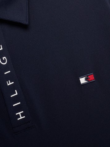 Tommy Hilfiger HARLEM Kurzarm Logo Poloshirt Desert Sky XL