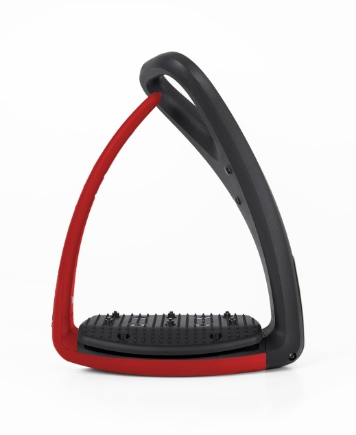 Freejump Steigbügel Soft Up Pro 2 black- hot pepper red