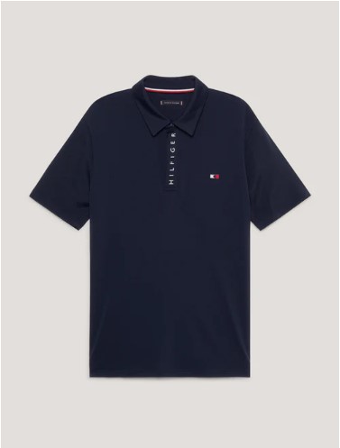 Tommy Hilfiger HARLEM Kurzarm Logo Poloshirt Desert Sky XL