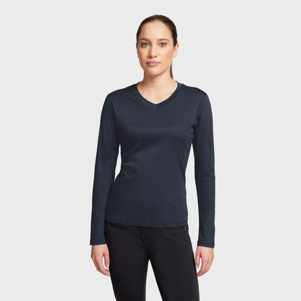 Samshield Langarmshirt AXELLA CRYSTAL FW24 navy L