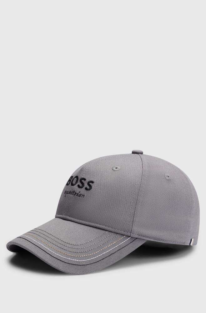 Boss Equestrian Cap bestickt grey