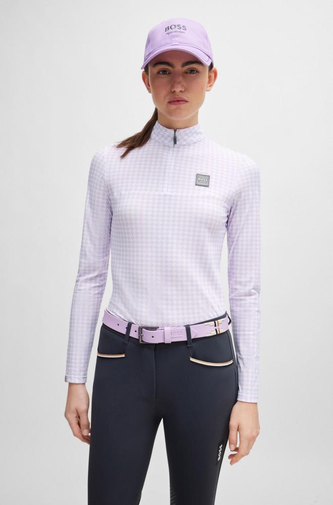 Boss Equestrian Polo Gürtel Signature chalk violet 75 cm