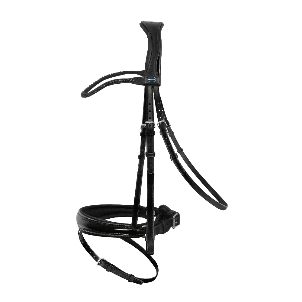 Passier Trensenknopfzaum Shadow schwarz