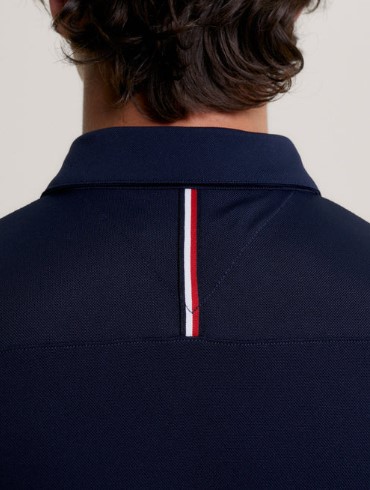 Tommy Hilfiger HARLEM Kurzarm Logo Poloshirt Desert Sky S