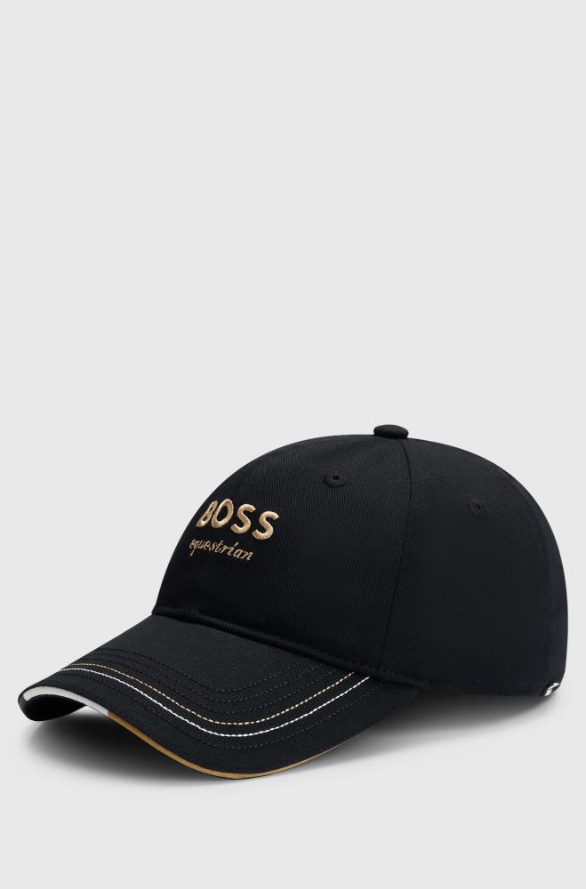 Boss Equestrian Cap bestickt black