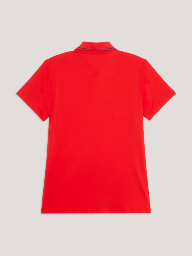 Tommy Hilfiger HARLEM Logo-Poloshirt fierce red M