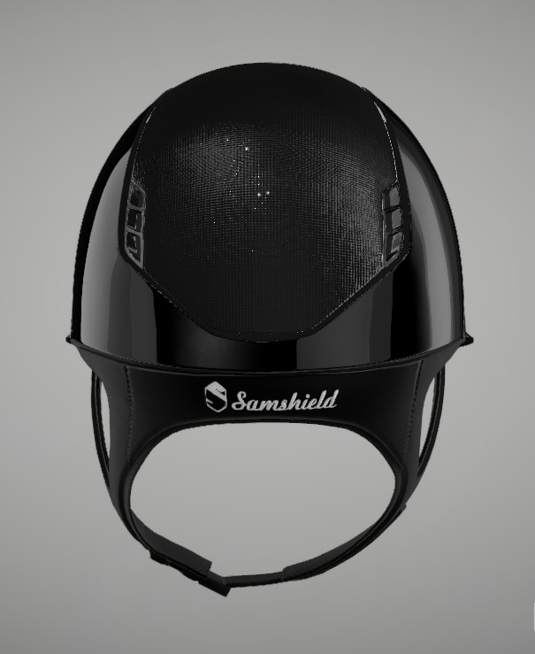 Samshield Reithelm 2.0 Miss Glossy blk S 52-56 mit Dressurau