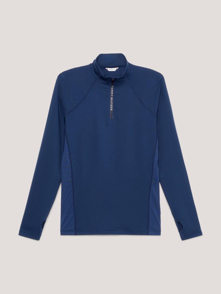 1/4 Zip Thermo Baselayer Indigo Blue L
