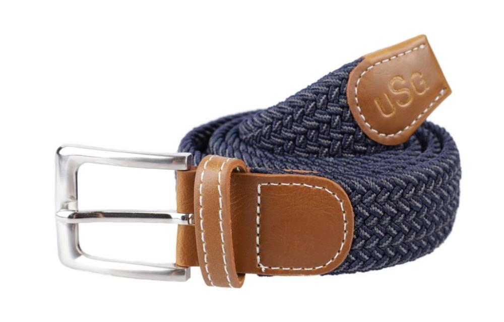 USG Gürtel BREEZY geflochten marine/grau 90 cm