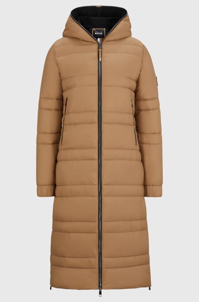 Boss Equestrian Parka Lang Puffer Esmee camel