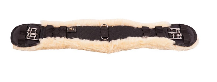 BR Dressurgurt Sheepskin schwarz 70 cm
