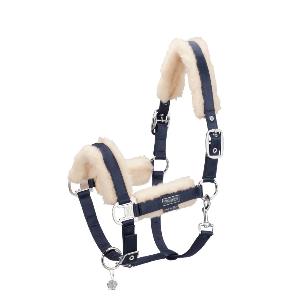 Eskadron Halfter Doub.Pin Mattgloss Evo-Plat. navy W