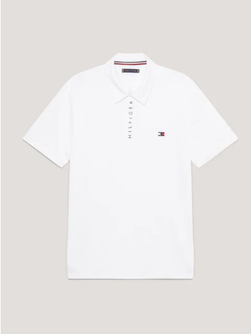 Tommy Hilfiger HARLEM Kurzarm Logo Poloshirt Optic White M