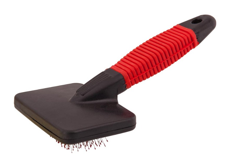 Premiere Reinigungsbürste für Klett schwarz/rot