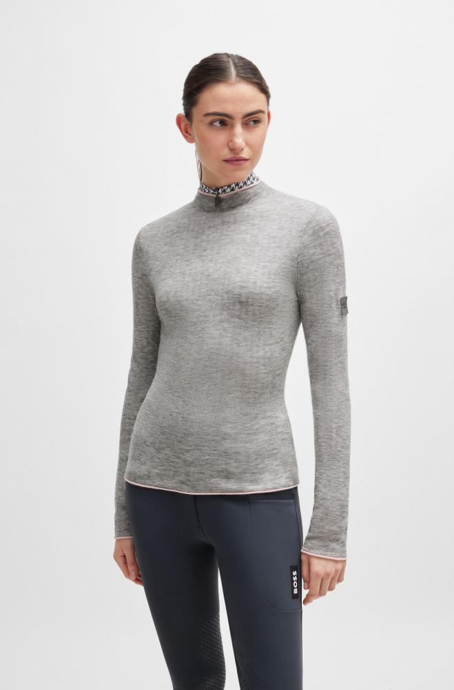 Boss Equestrian Rollkragenpullover May soft grey S Boss Equestrian Rollkragenpullover May soft grey S