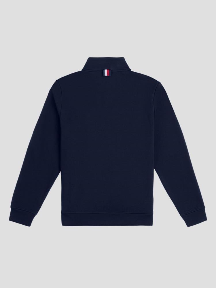 Tommy Hilfiger Sweatshirt DALLAS 1/4 Zip Desert Sky L