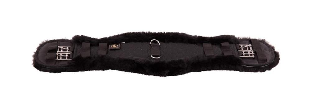 BR Dressurgurt Sheepskin schwarz/schwarz 70 cm