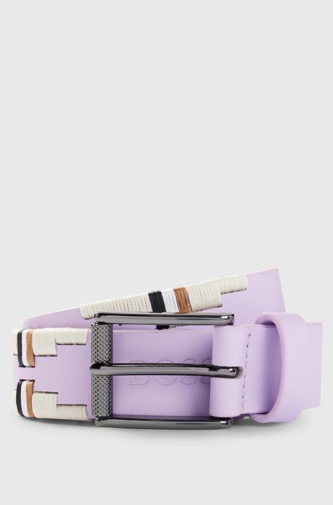 Boss Equestrian Polo Gürtel Signature chalk violet