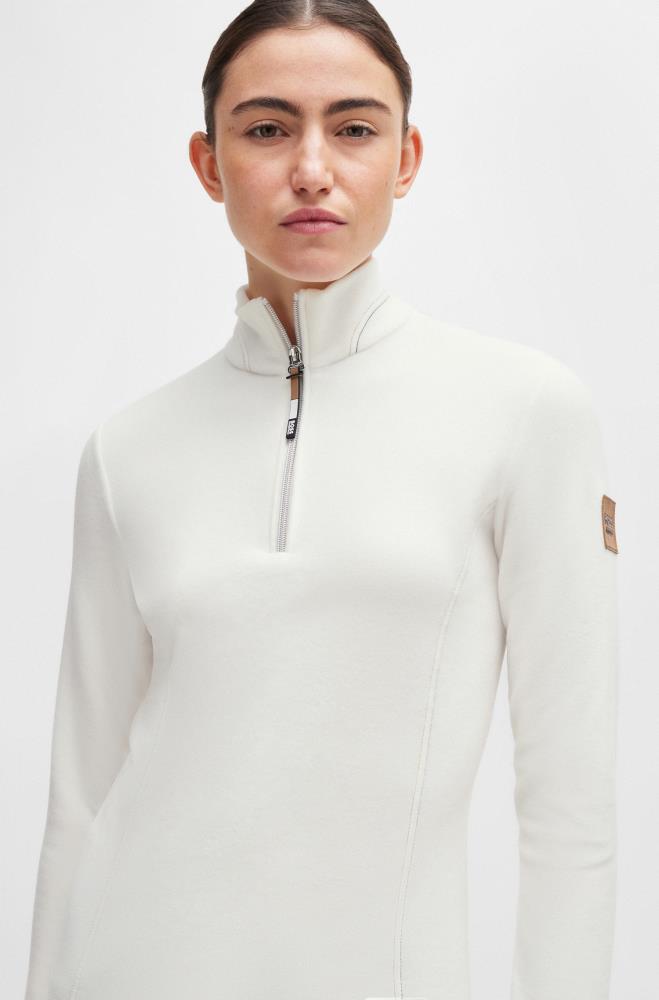 Boss Equestrian Fleece-Pullover Nika white XS