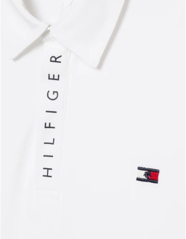 Tommy Hilfiger HARLEM Kurzarm Logo Poloshirt Optic White M