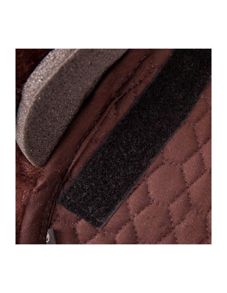 BR Sattelunterlage m. LF 4 Inlays schwarz/natur WB