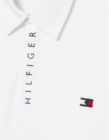 Tommy Hilfiger HARLEM Kurzarm Logo Poloshirt Optic White XL