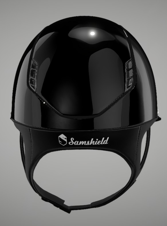Samshield Reithelm 2.0 Miss Glossy blk M 55-58 mit Dressurau