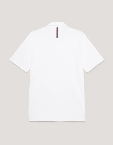 Tommy Hilfiger HARLEM Kurzarm Logo Poloshirt Optic White M