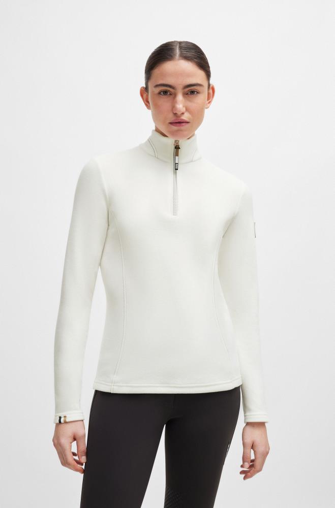 Boss Equestrian Fleece-Pullover Nika white XS