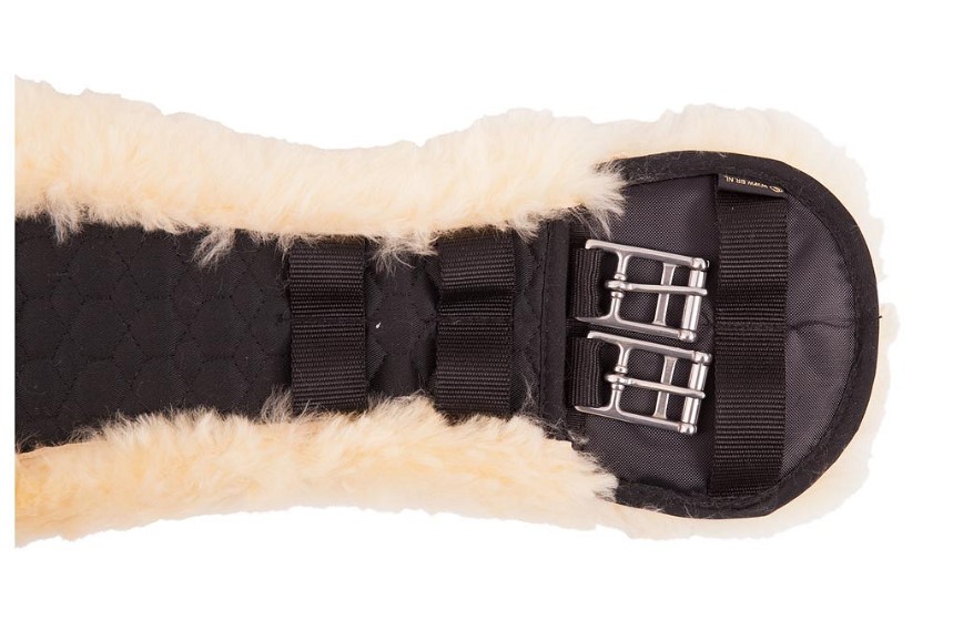 BR Dressurgurt Sheepskin schwarz 70 cm