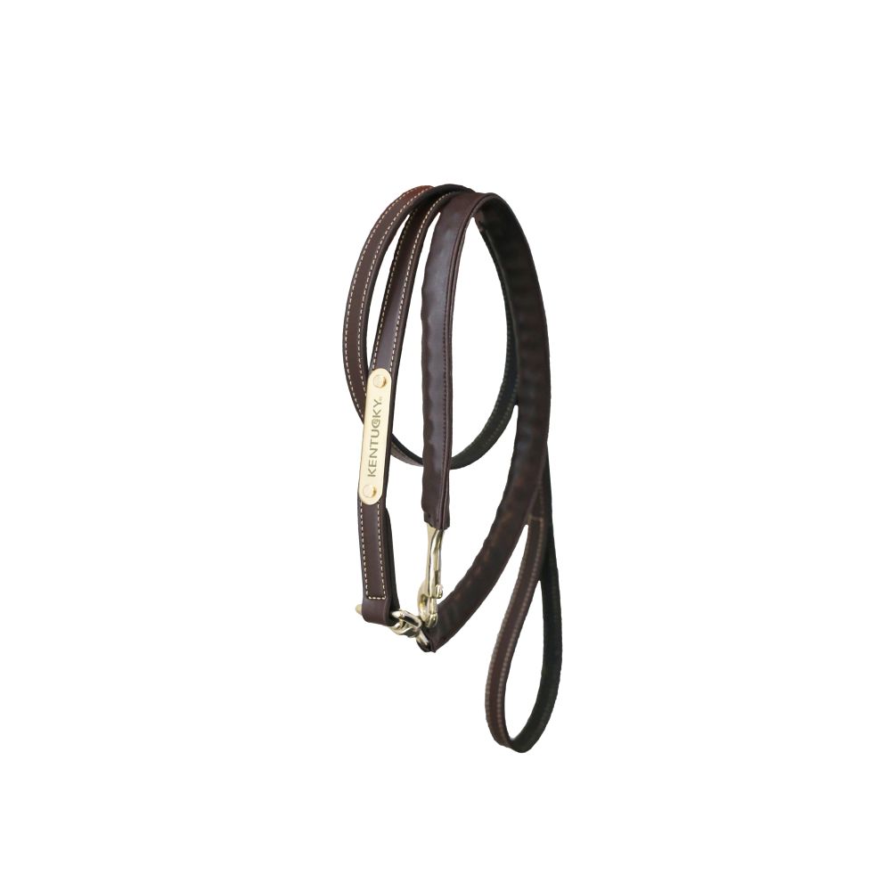 Kentucky Horseware Führleine Leder Covered Chain braun 270 c