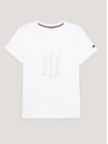 Tommy Hilfiger Strass T´Shirt Optic White XXS