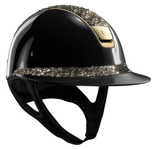 Samshield Reithelm Glossy blk Miss CryMedMe255SwGld gld Samshield Reithelm Glossy blk Miss CryMedMe255SwGld gld