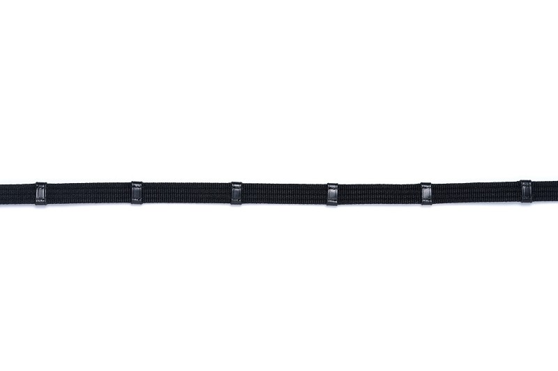 Trust Zügel Gurt Deauville 16 mm 9 Stege schwarz/silber COB