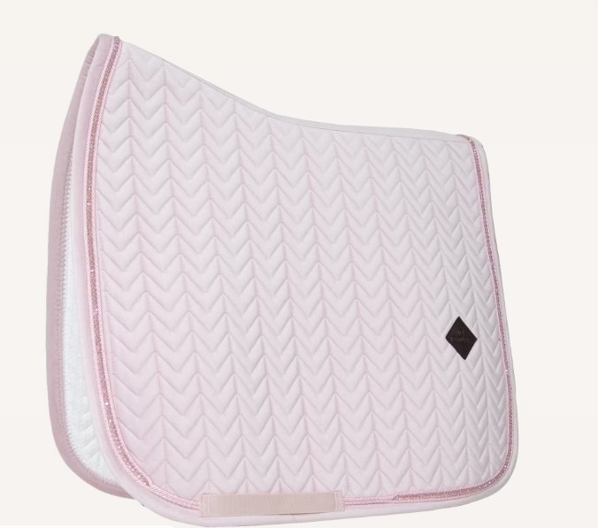 Kentucky HW Schabracke Samt Pearls Springen hellrosa