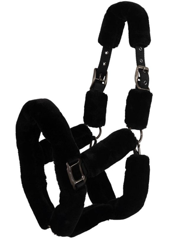BR ANKY Fluffy Halfter schwarz/schwarz FULL