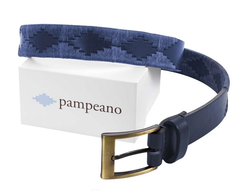 Pampeano Gürtel Premium 85 navy label