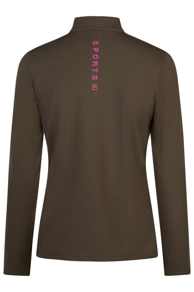 Pikeur Zip Shirt 8276 Sports deep khaki 38