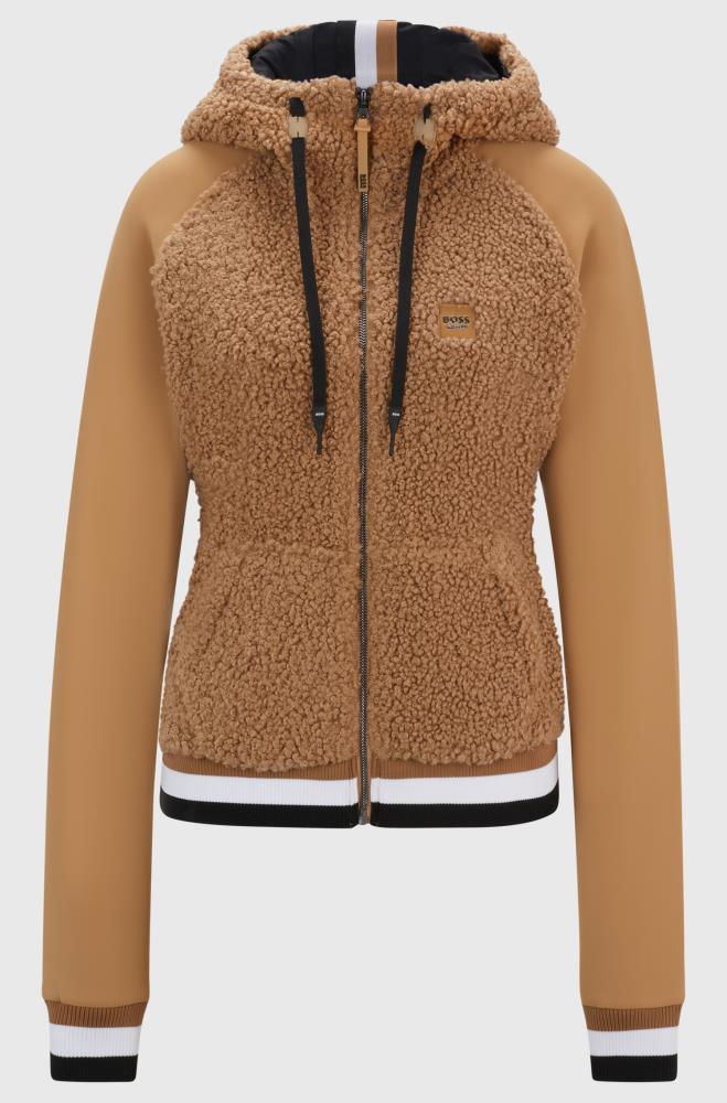 Boss Equestrian Teddy Hybrid Zip Hoody Riva camel S