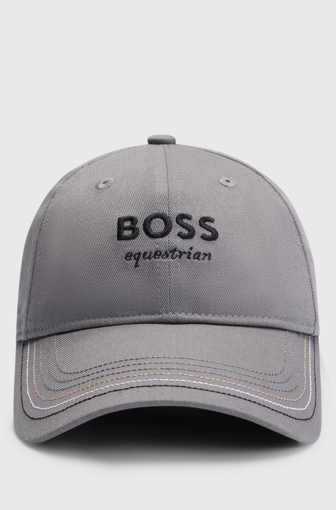 Boss Equestrian Cap bestickt grey 55