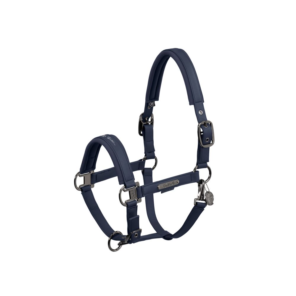 Eskadron Halfter DP FAUX LEATHER P24 atlantic blue WB