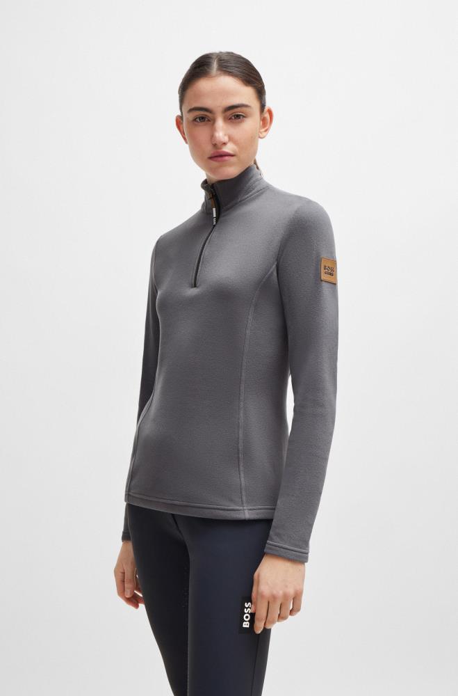 Boss Equestrian Fleece-Pullover Nika grey S