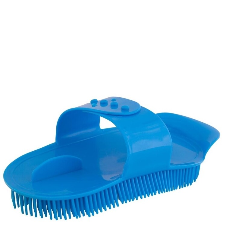 Striegel Sarvis Plastik verstellb. Griff gross blau