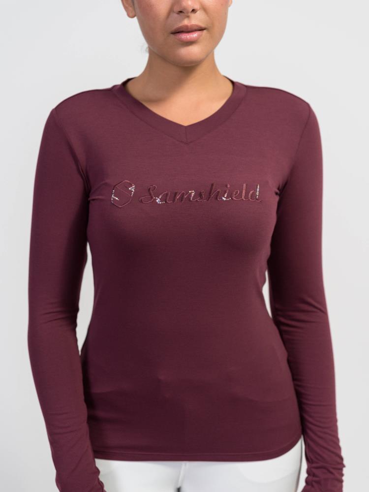 Samshield T-Shirt AXELLA CRYSTAL amarante L