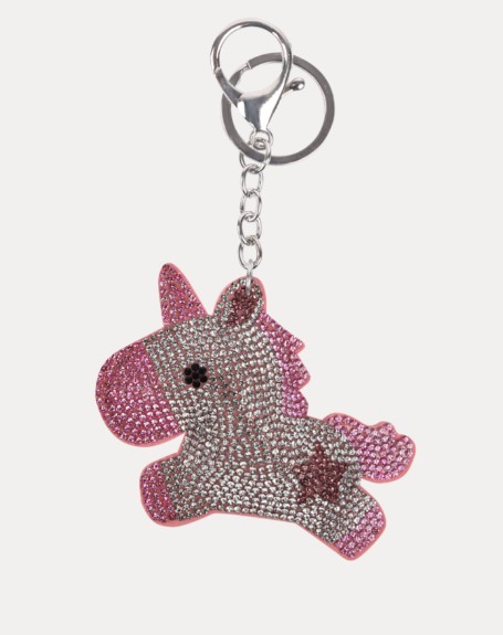 Waldhausen Anhänger Einhorn, klein silber/rosa
